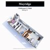 Mayridge 2B/1B 926SqFt